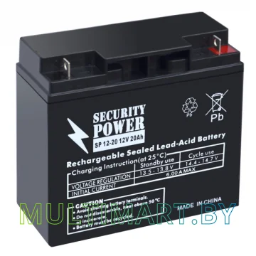 Аккумулятор для ИБП Security Power SP 12-20 (12В/20 А·ч)